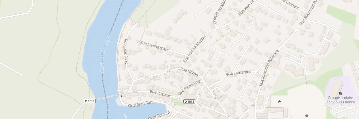 Plan du 3 Rue Jean le Mentec au Bono
