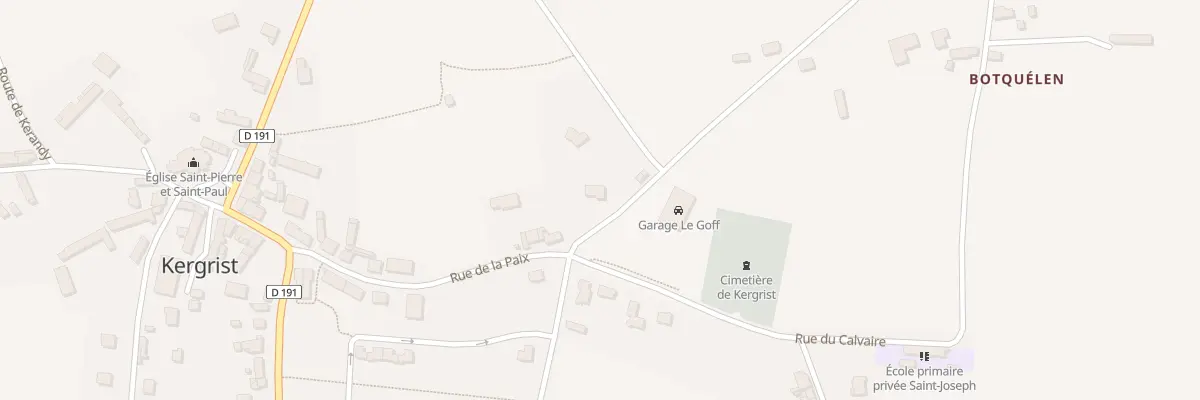 Plan du 5279 Rte de Saint Mérec à Kergrist