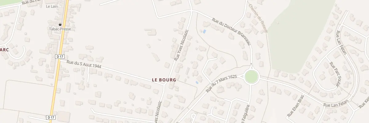 Plan du 33 Rue Nicolazic à Sainte-Anne-d’Auray