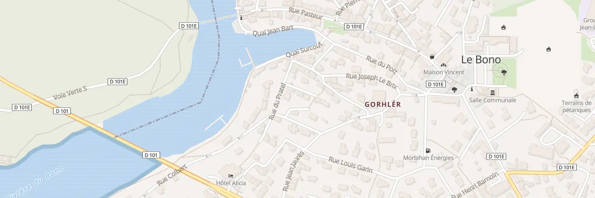 Plan du 6 Rue Joliot Curie au Bono