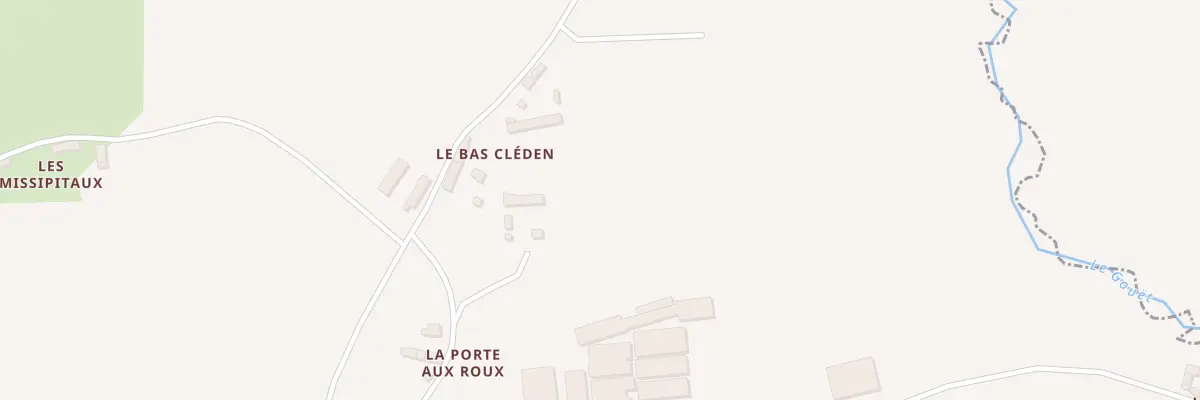 Plan du 5 Bas Cleden à Saint-Bihy