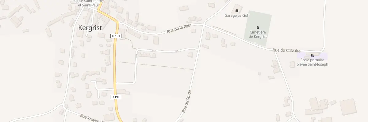 Plan du 16 Rue des Marronniers à Kergrist