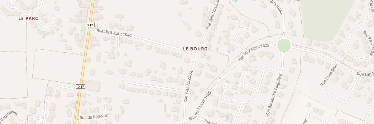 Plan du 34 Rue Nicolazic à Sainte-Anne-d’Auray