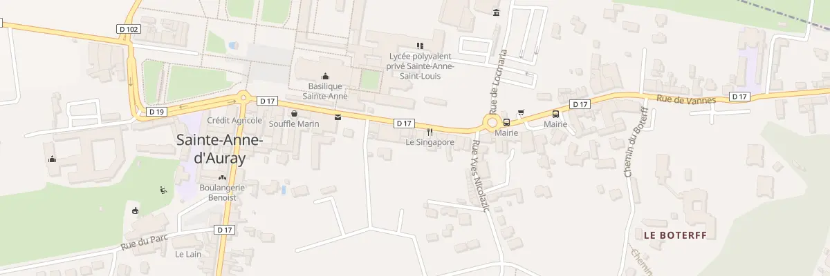 Plan du 30 Rue de Vannes à Sainte-Anne-d’Auray