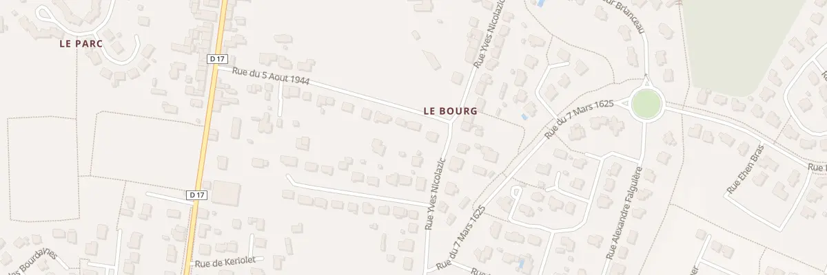 Plan du 28 Rue du Cinq Aout 1944 à Lorient