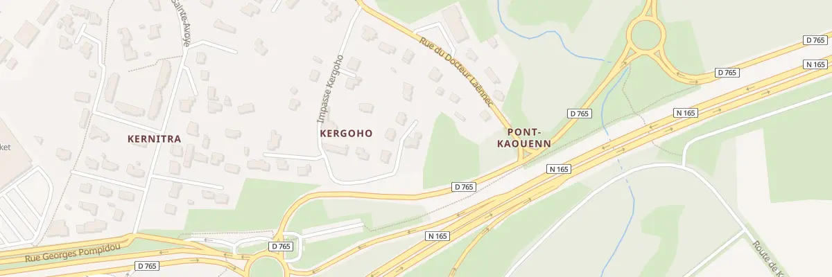 Plan du 14 Imp de Kergoho à Pluneret