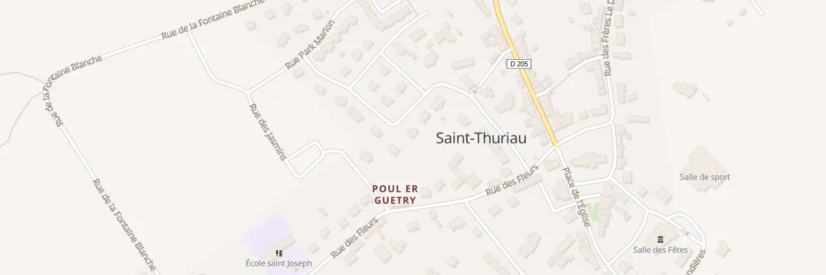 Plan du 5 Rue des Courlis à Saint-Thuriau