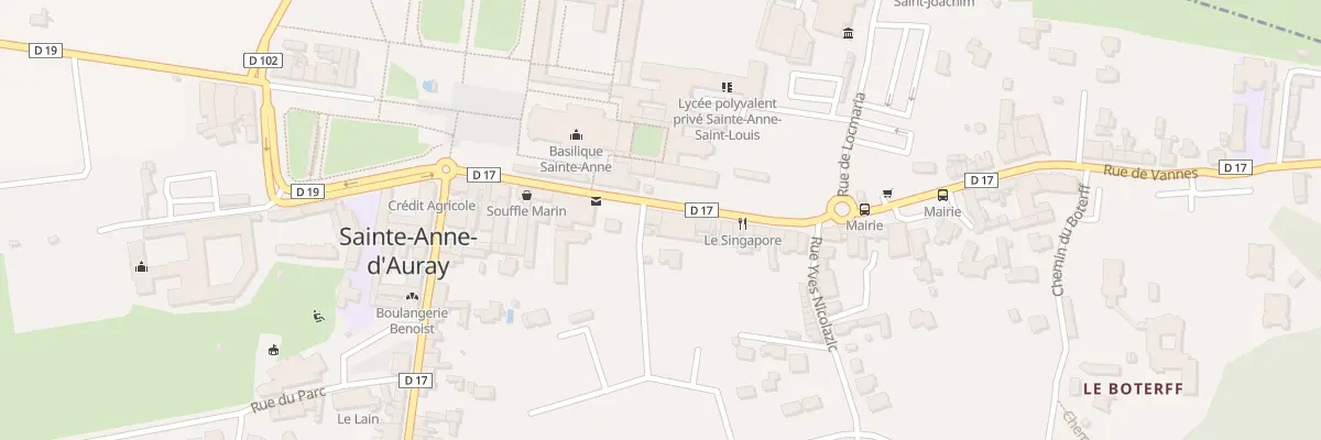 Plan du 24 Rue de Vannes à Sainte-Anne-d’Auray