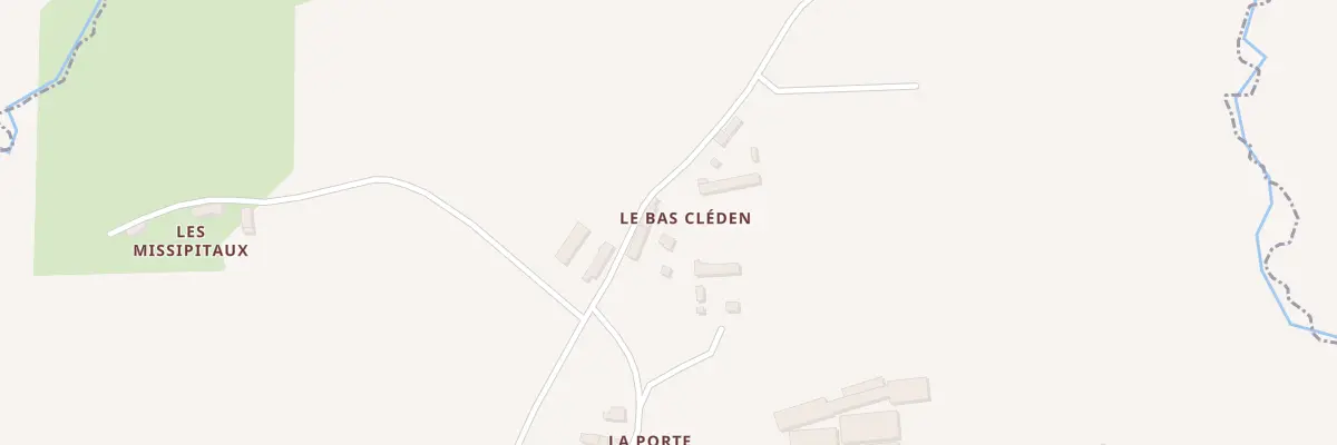 Plan du 2 Bas Cleden à Saint-Bihy