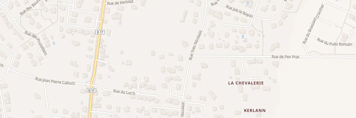 Plan du 52 Rue Nicolazic à Sainte-Anne-d’Auray