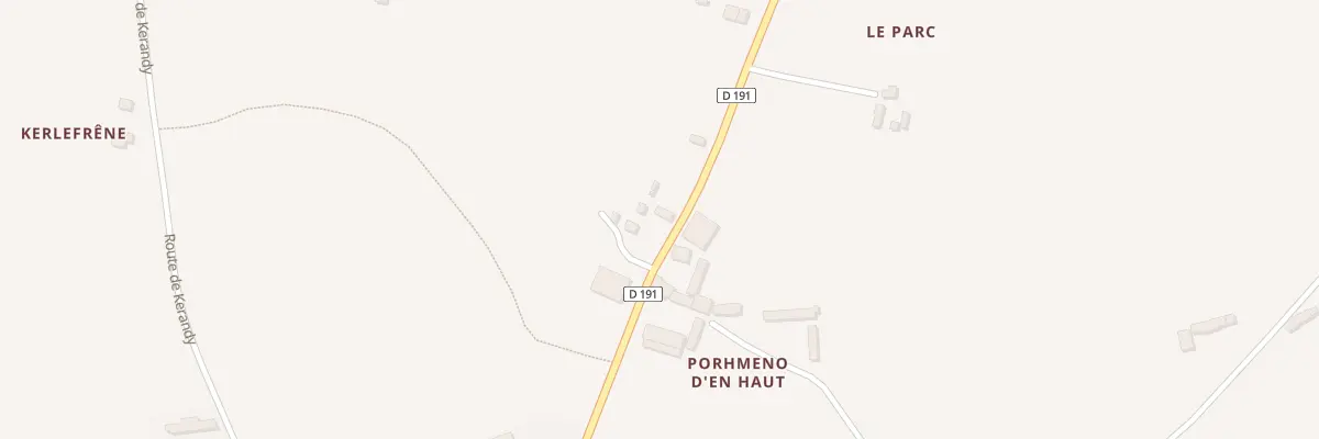 Plan du 1 Porhmeno d’En Bas à Kergrist