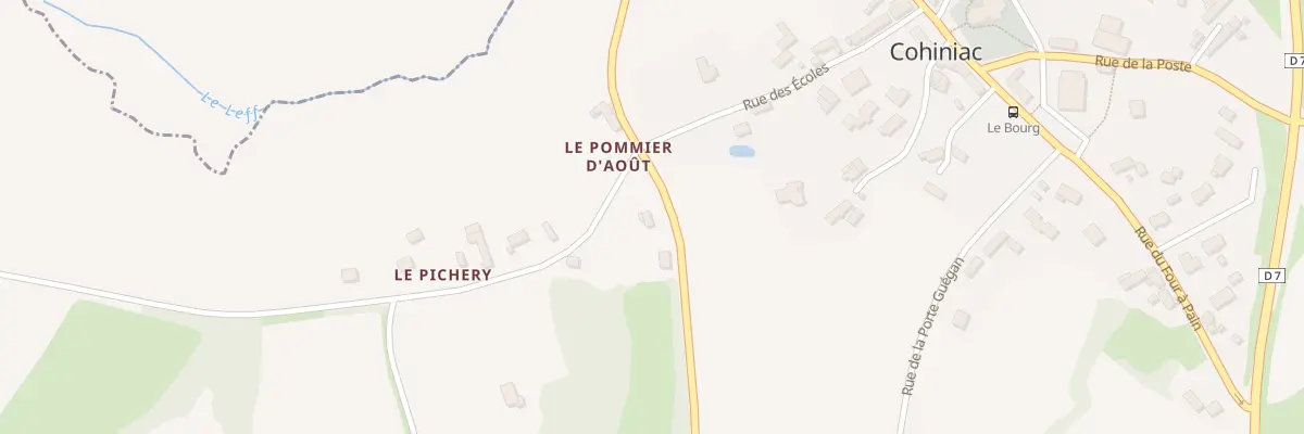 Plan du 4 Le Pommier d’Août à Cohiniac