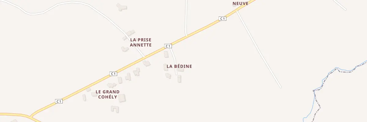 Plan du 3 La Bédine à Saint-Bihy