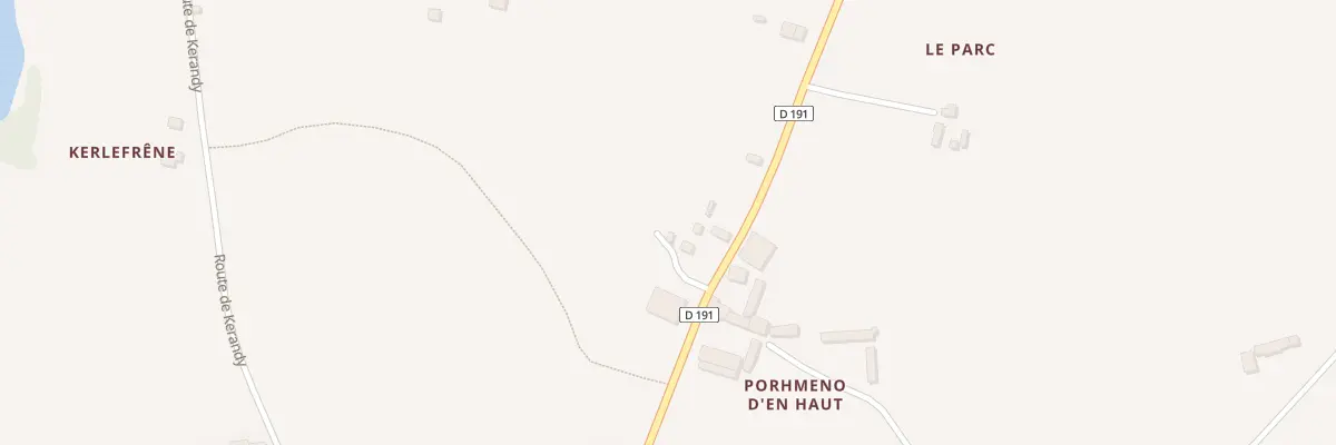 Plan du 5037 Porhmeno à Kergrist
