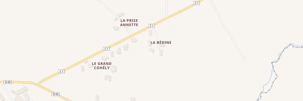 Plan du 6 La Bédine à Saint-Bihy