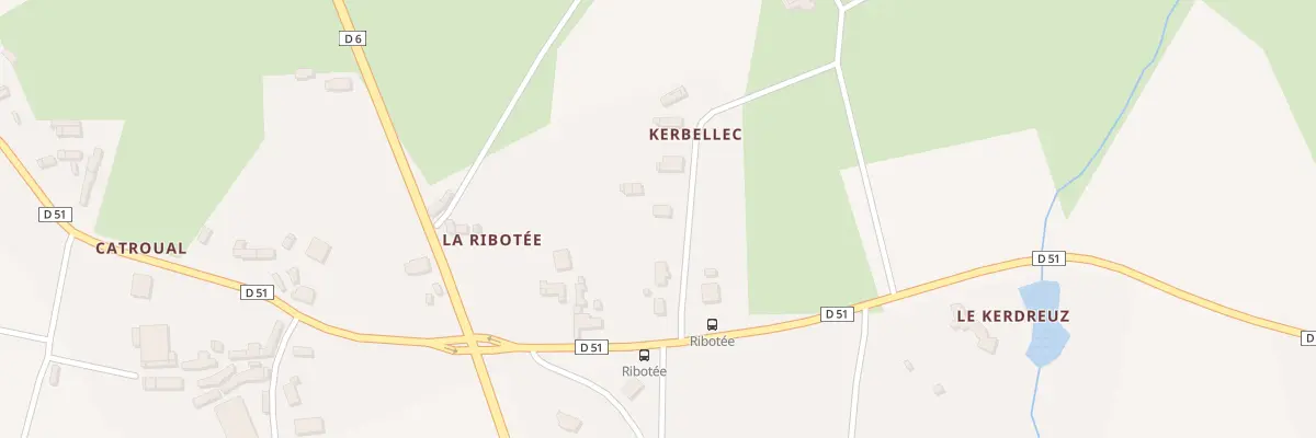 Plan du 5 Kerbellec à Tréguidel