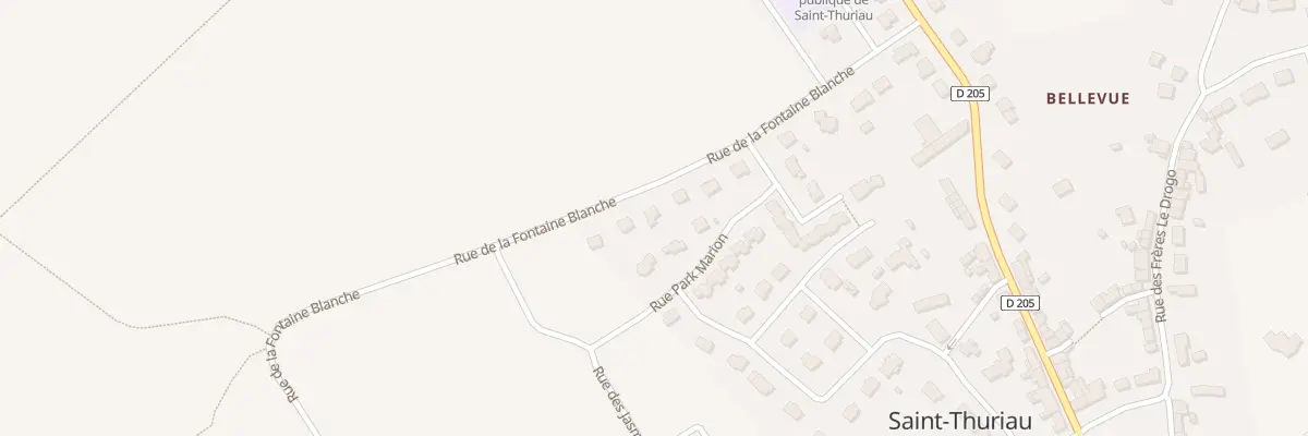 Plan du 15 Rue de la Fontaine Blanche à Saint-Thuriau