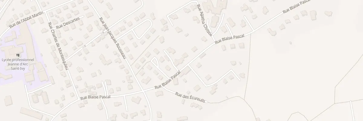 Plan du 43B Rue Blaise Pascal à Pontivy