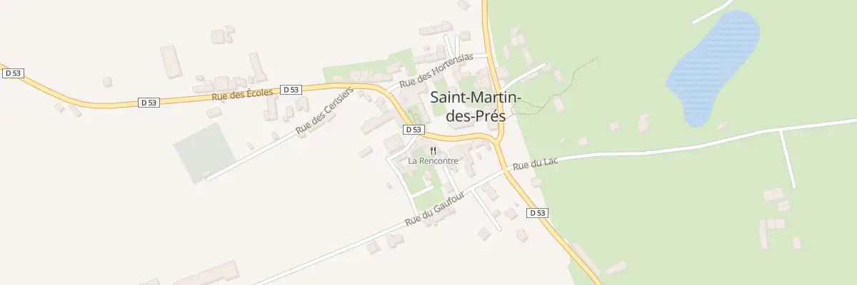 Plan du 2 Pl de l’Eglise à Saint-Martin-des-Prés