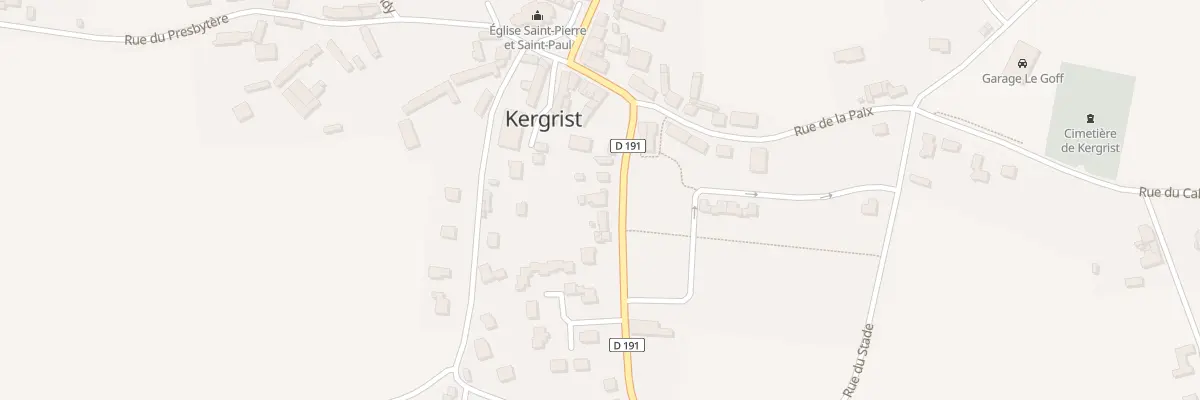 Plan du 10 Rue de Pontivy à Kergrist