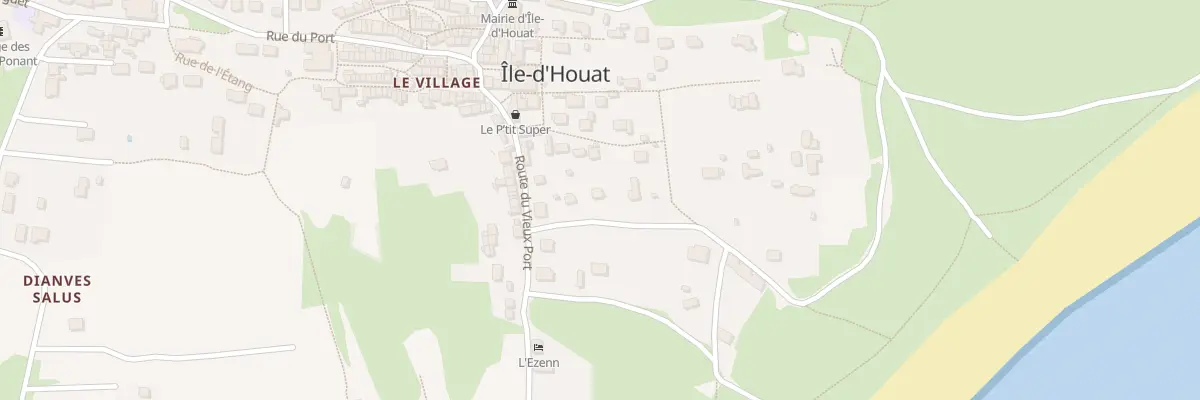 Plan du 95 Le Bourg à Île-d’Houat
