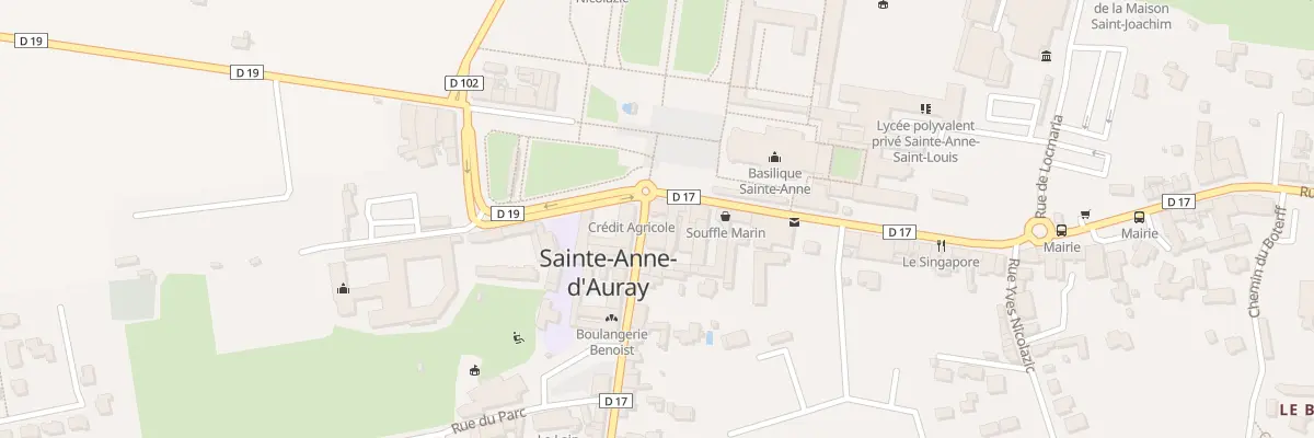 Plan du 1 Rue du Gen de Gaulle à Sainte-Anne-d’Auray