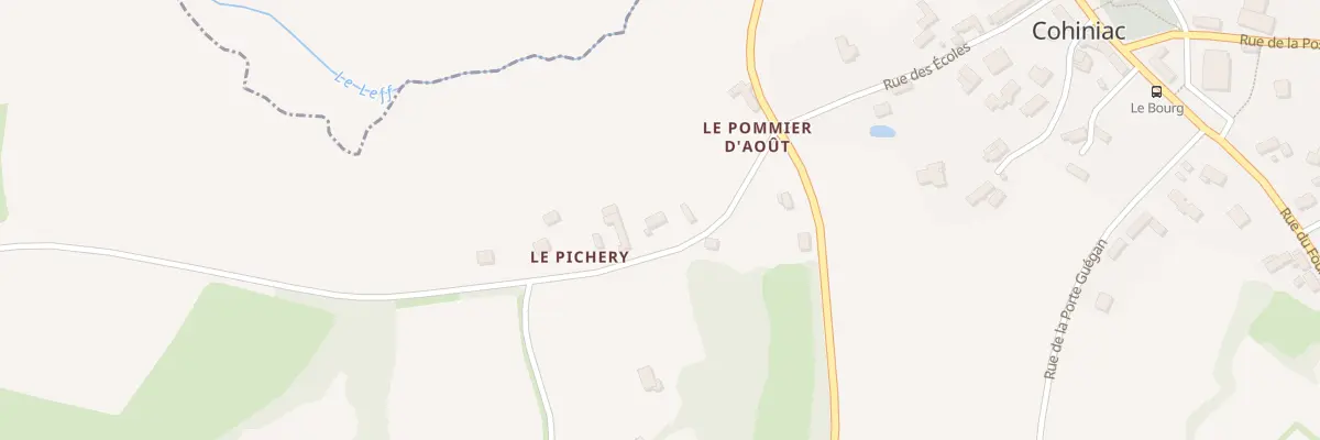 Plan du 2 Le Pichery à Cohiniac