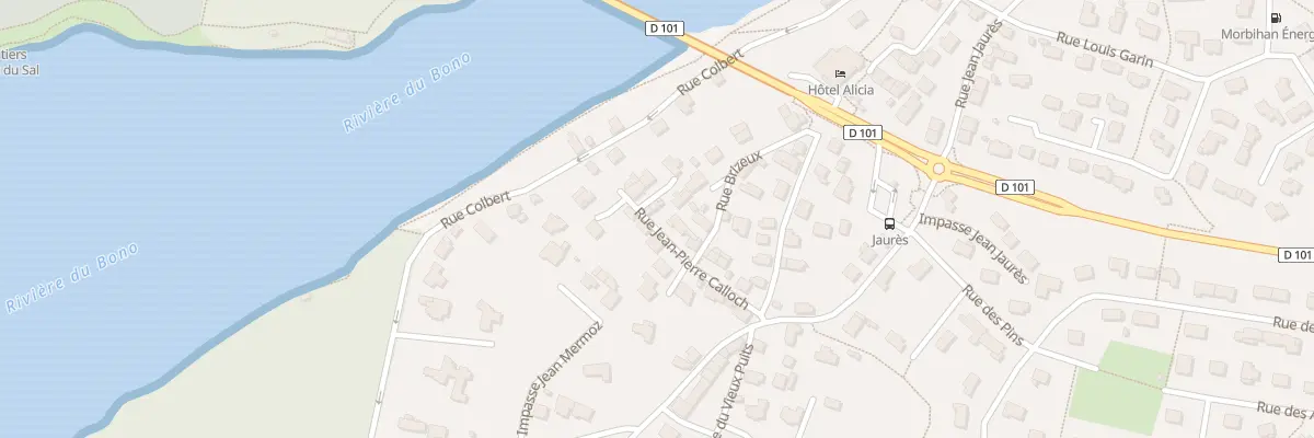 Plan du 14 Rue Jean Pierre Calloch au Bono
