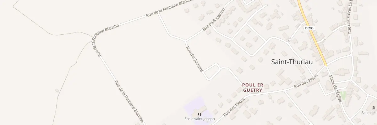 Plan du 5 Rue des Jasmins à Saint-Thuriau