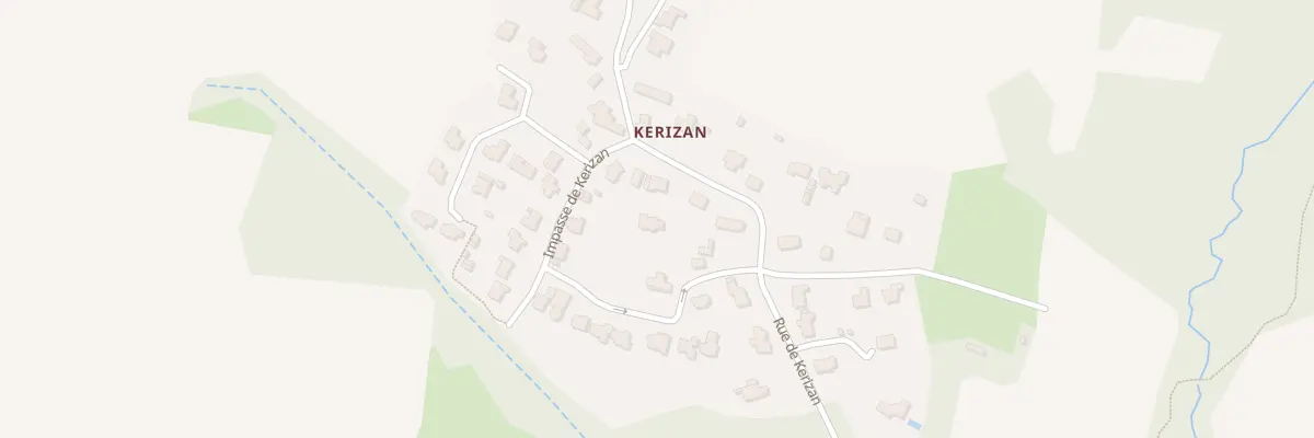 Plan du 12 Rue de Kerizan à Pluneret