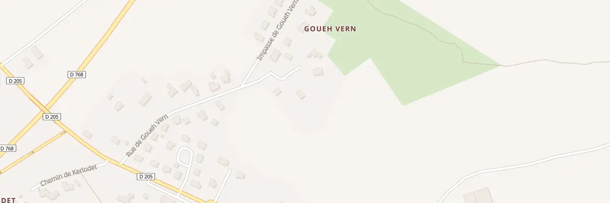 Plan du 22 Rue de Goueh Vern à Saint-Thuriau