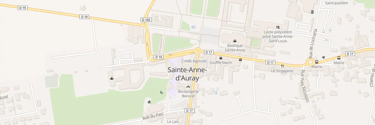 Plan du 2 Rue du Gen de Gaulle à Sainte-Anne-d’Auray