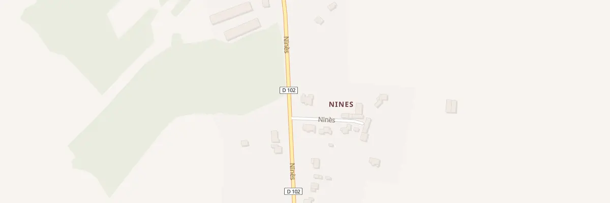 Plan du 3 Le Nines à Priziac