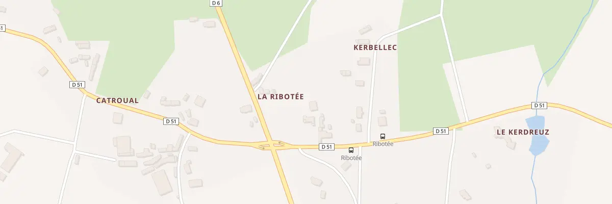 Plan du 6 La Ribotée à Tréguidel