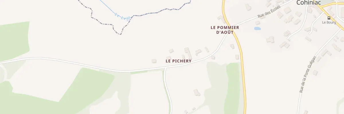 Plan du 8 Le Pichery à Cohiniac