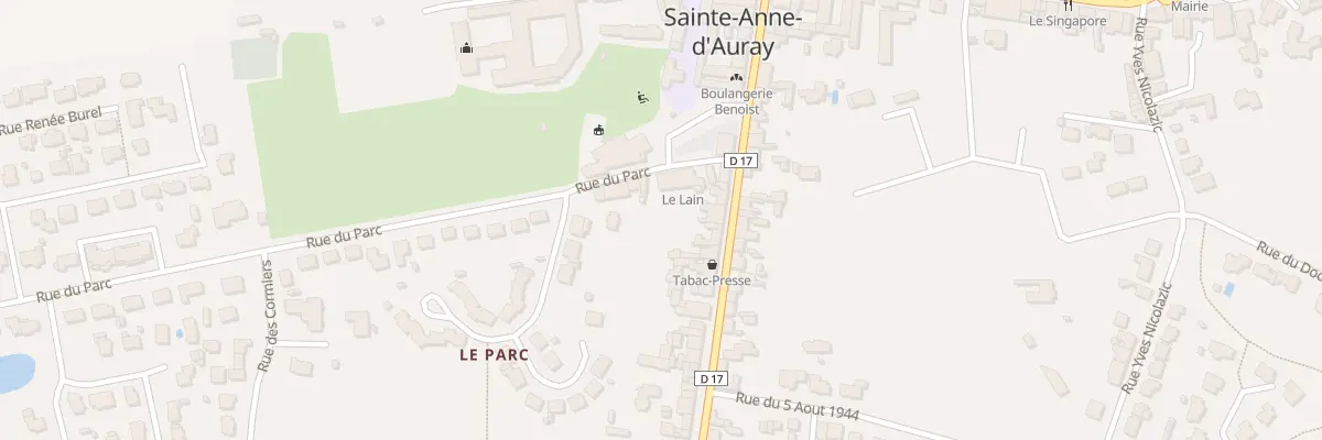 Plan du 34 Rue du Gen de Gaulle à Sainte-Anne-d’Auray