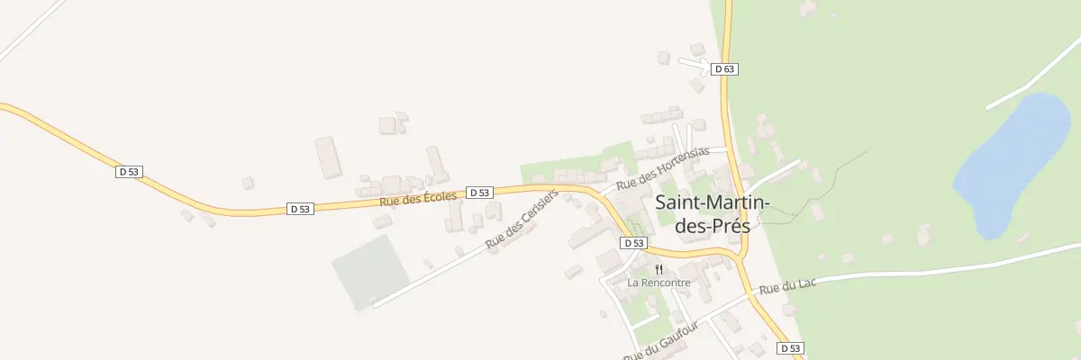 Plan du 14 Rue des Ecoles à Saint-Martin-des-Prés