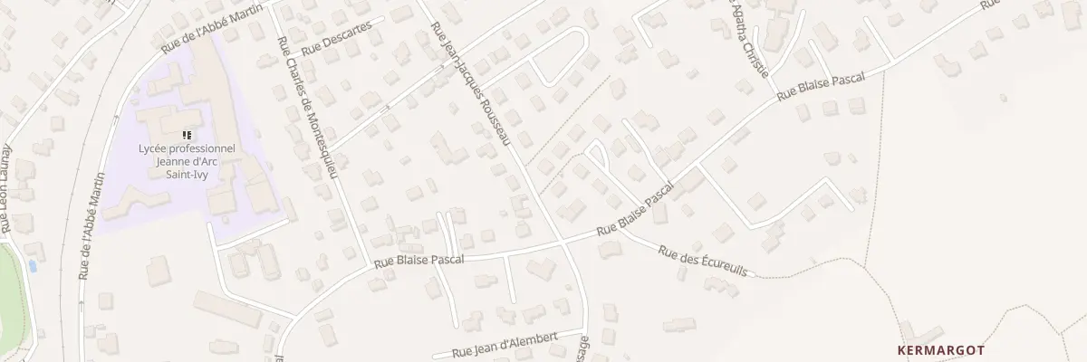 Plan du 5 Rue J J Rousseau à Pontivy