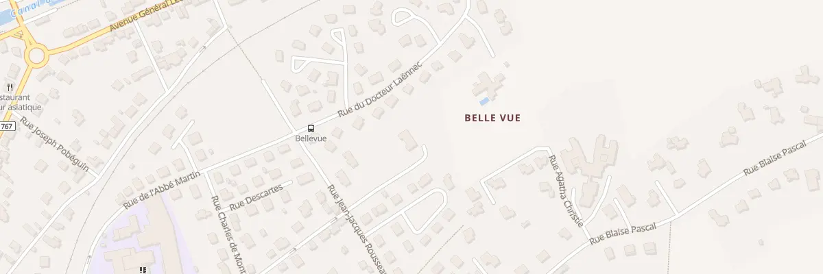 Plan du 15 Rue Jean Jacques Rousseau à Pontivy