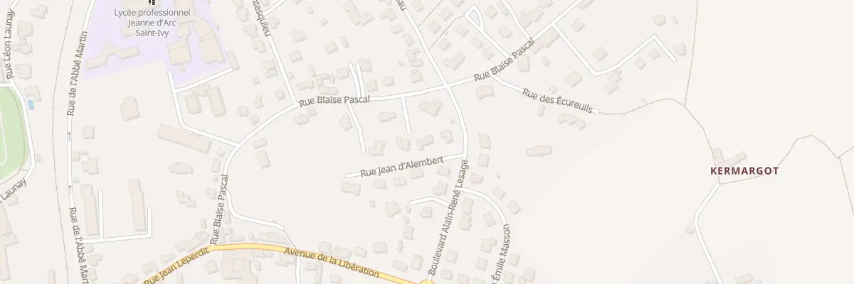 Plan du 4 Rue d’Alembert à Pontivy