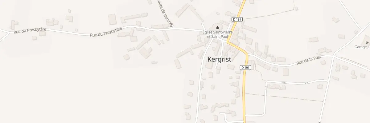 Plan du 8 Rue de l’Église à Kergrist