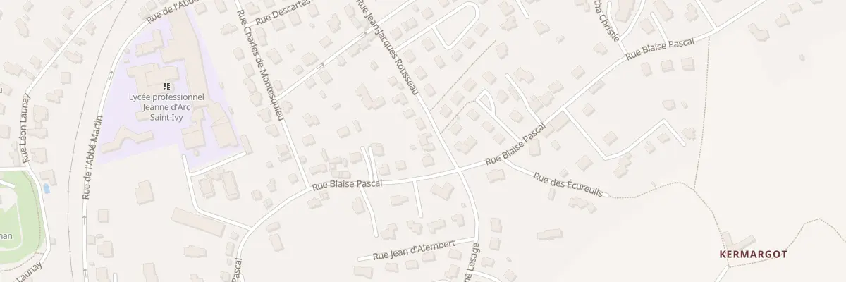 Plan du 4 Rue J J Rousseau à Pontivy