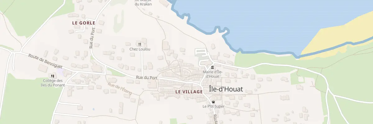 Plan du 231 Le Bourg à Île-d’Houat