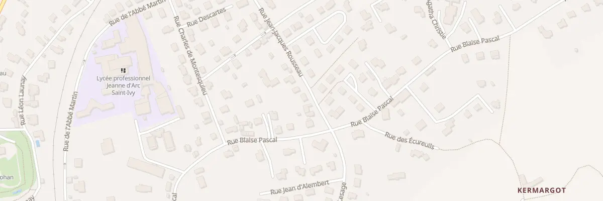 Plan du 6 Rue J J Rousseau à Pontivy