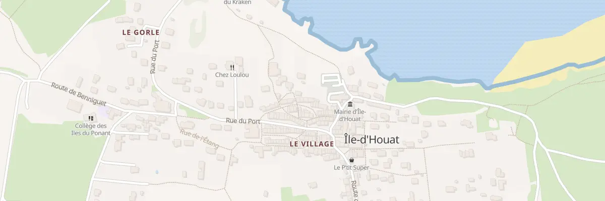 Plan du 46 Le Bourg à Île-d’Houat