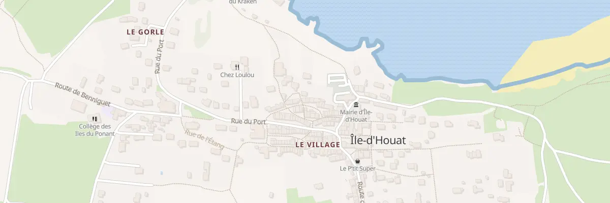 Plan du 46 Le Bourg à Île-d’Houat