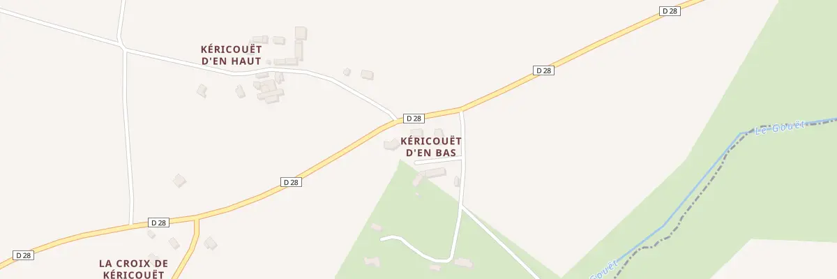 Plan du 5 Kéricouët d’en Bas au Vieux-Bourg