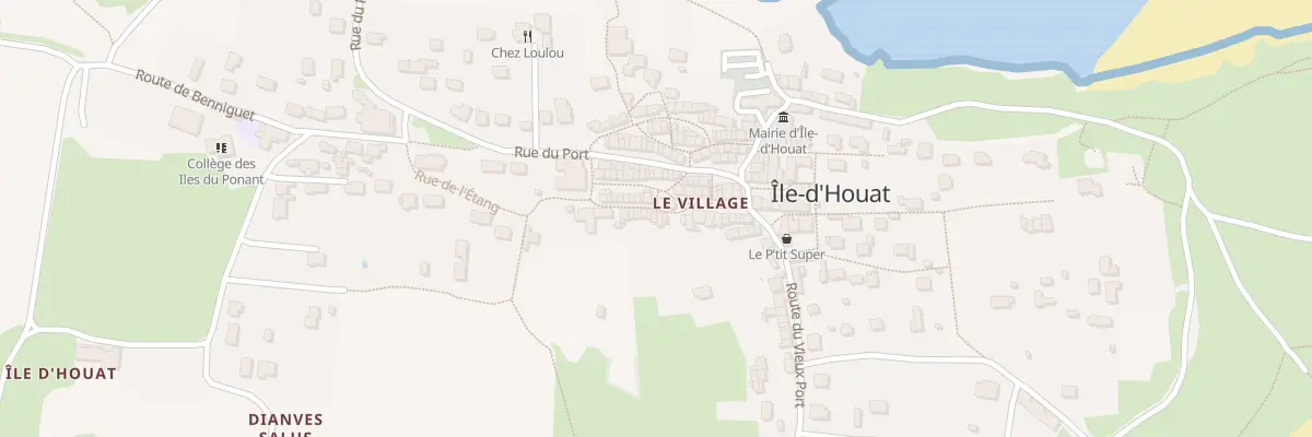 Plan du 9007 Le Bourg à Île-d’Houat