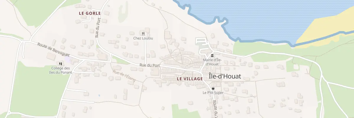 Plan du 45 Le Bourg à Île-d’Houat