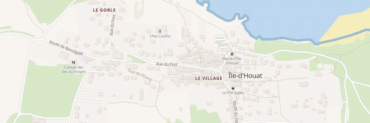 Plan du 30 Le Bourg à Île-d’Houat